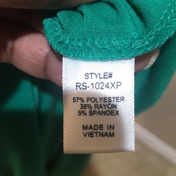 Zenana V-Neck Adjustable Strap with Pockets Green Maxi Dress-Size 2X - Picture 6 of 6